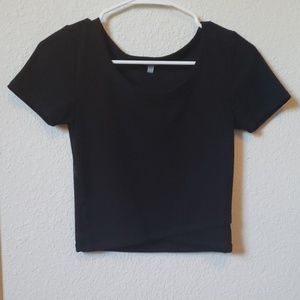 Black crop top